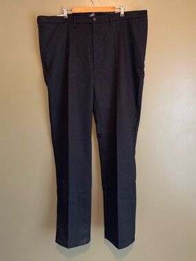 St. John's Bay Men's Black Dress Trousers 44 x 36